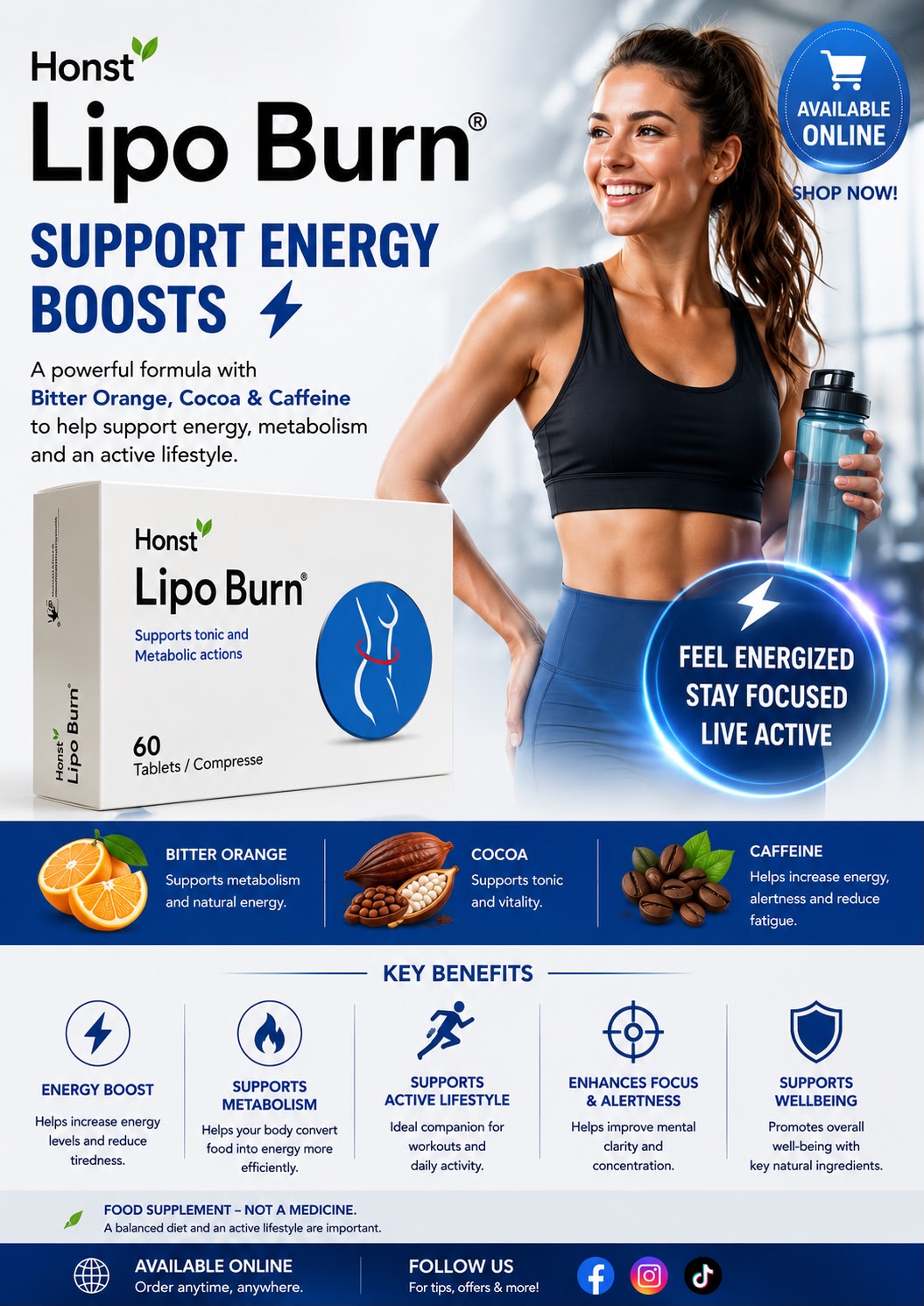 Lipo Burn, Metabolism support | 60 tab