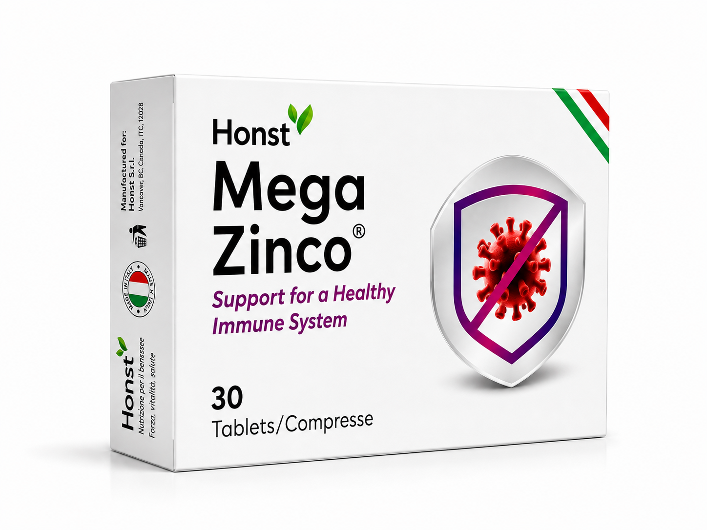 Mega Zinco, Skin, immunity & balance support | 30 tab