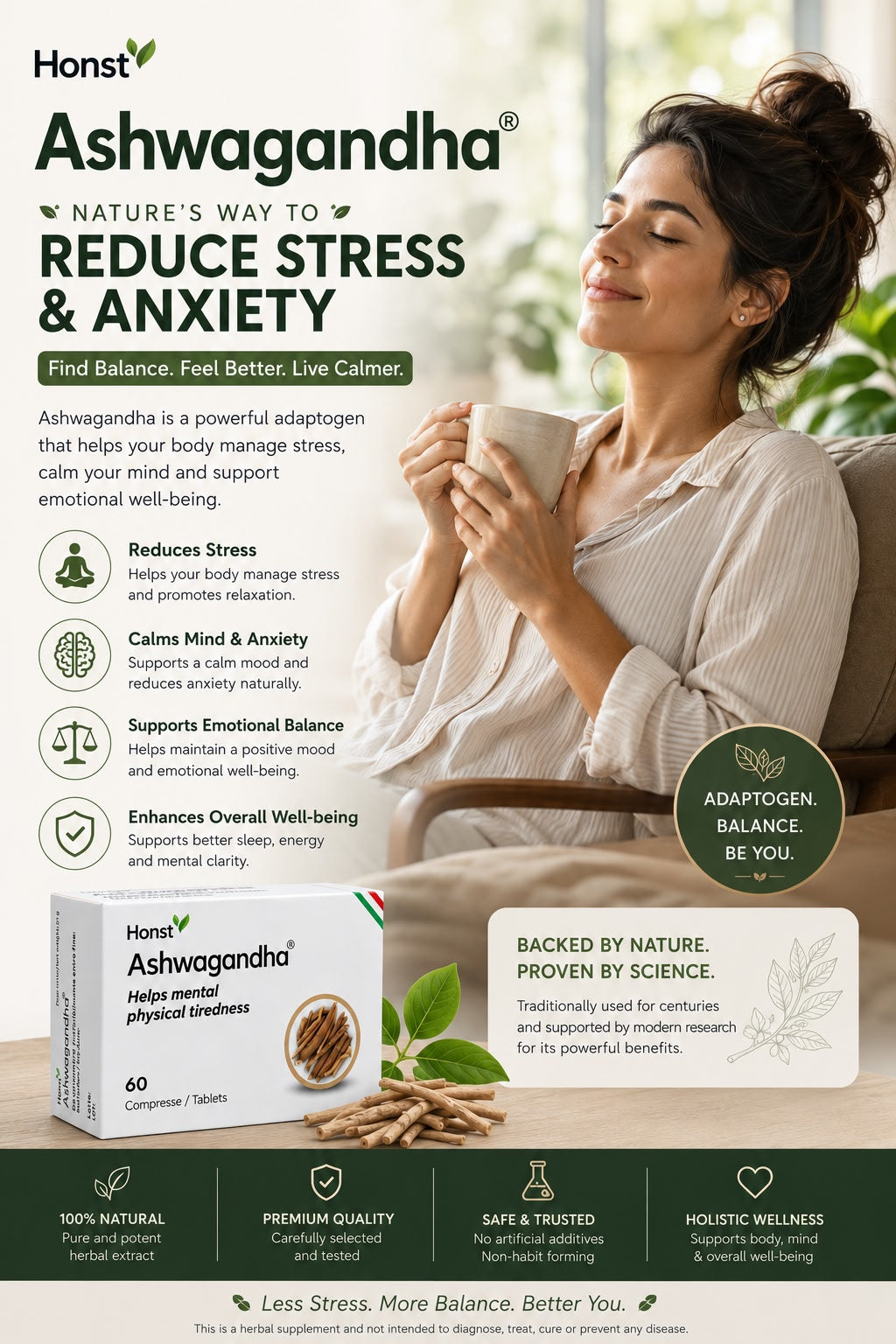 Ashwagandha, Stress Support | 60 tab