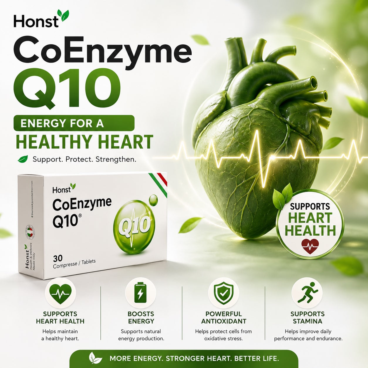 CoEnzyme Q10, Supports Energy production | 30 tab