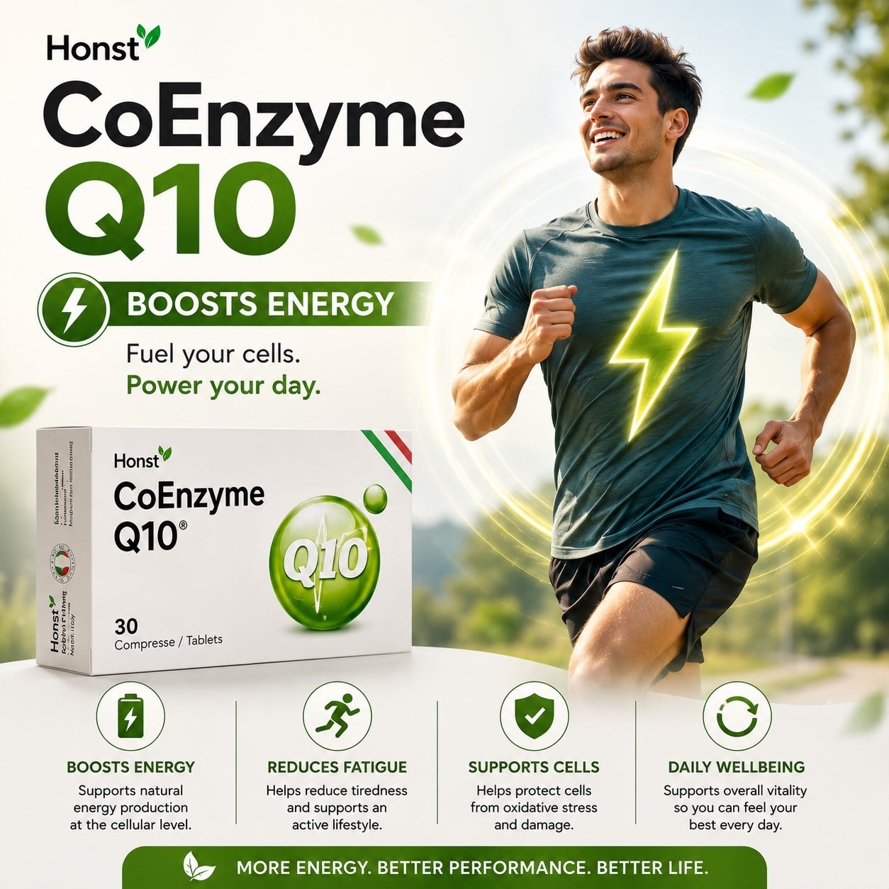 CoEnzyme Q10, Supports Energy production | 30 tab