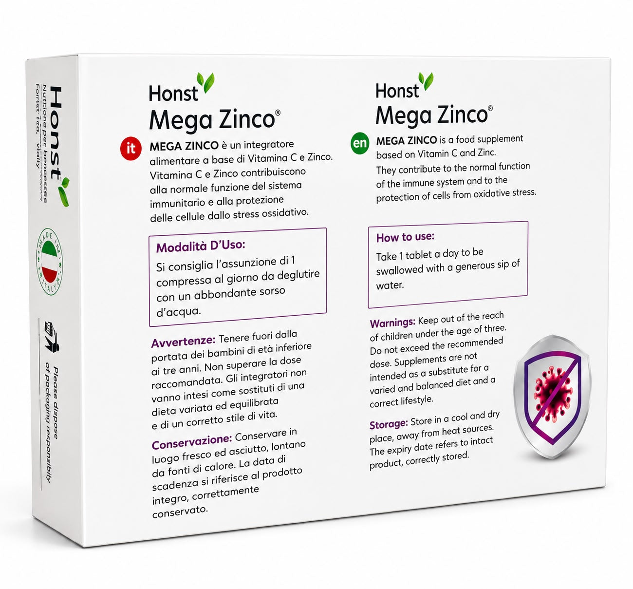 Mega Zinco, Skin, immunity & hormonal balance support | 30 tab