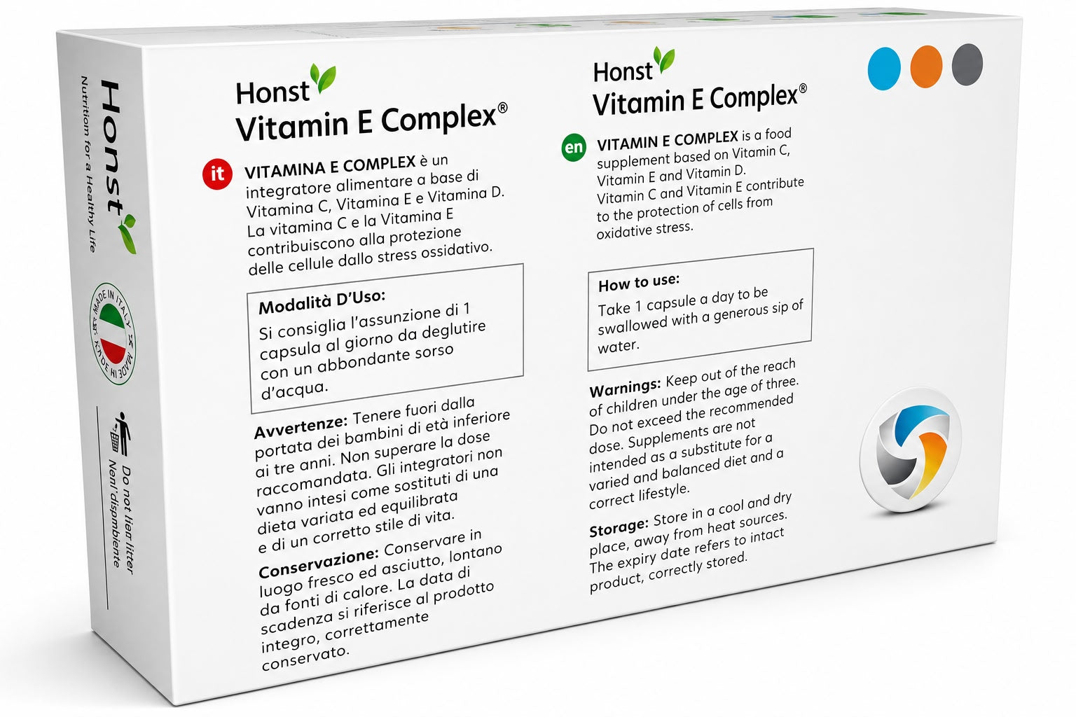 Vitamin E Complex, Antioxidant & Energy Support | 30 cap