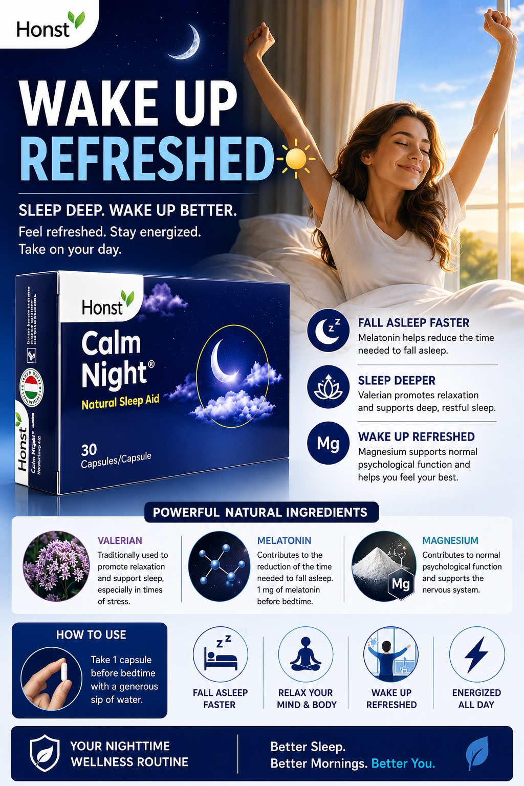 Calm Night, Non-Habit Forming | 30 cap